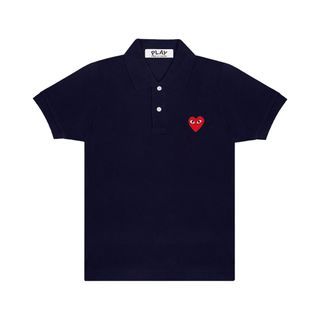 Comme des Garcons Play Polo Shirt Womens in Navy