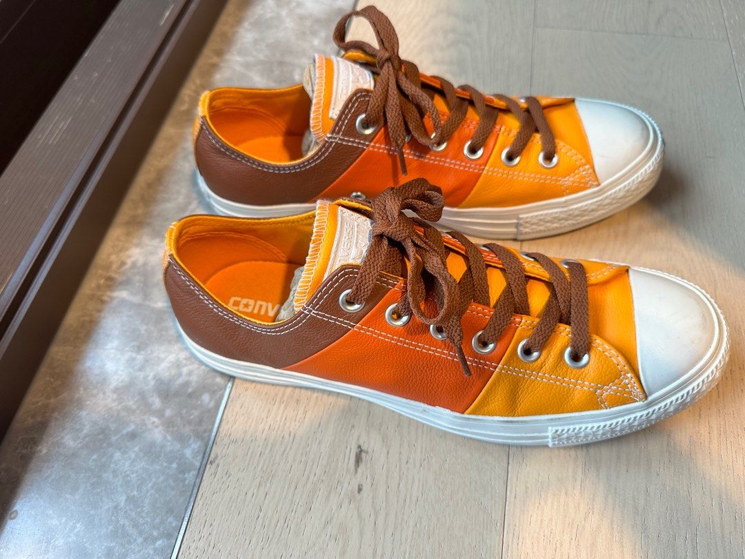 Orange converse mens cheap