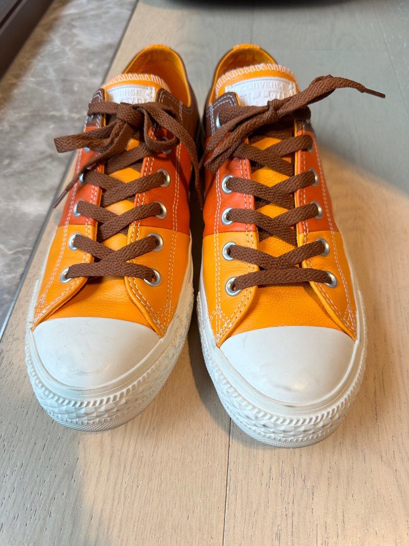 Converse orange chuck shoes men size US 9 Carousell