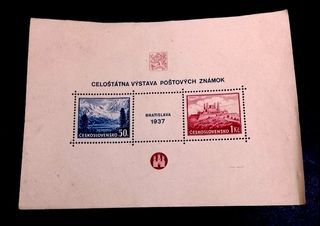 Czechoslovakia 1937 - Stamps Exhibition, Bratislava (minisheet) (unused)