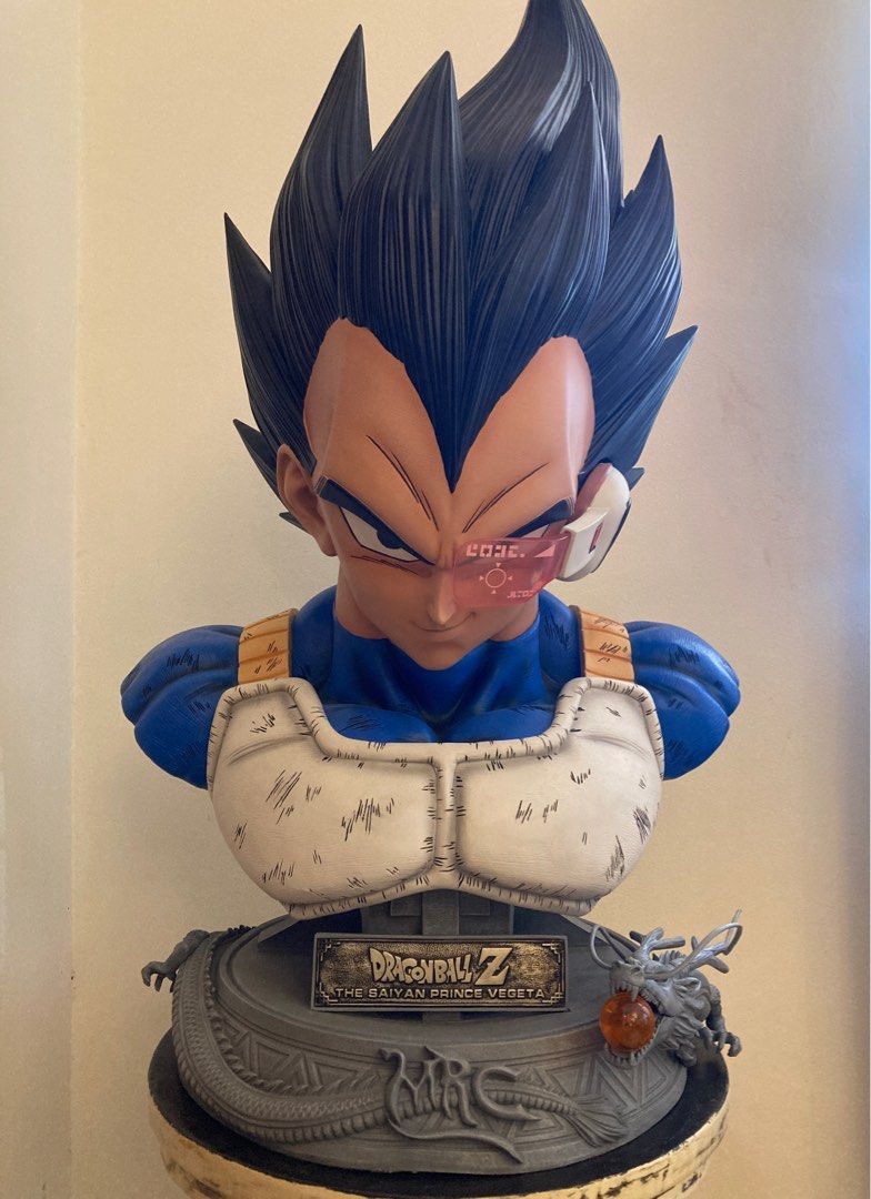 DBZ Dragon Ball Z Vegeta Bust Statue 1/1 (Category: Figurines & Statues) located in Paranaque City. Submitted by marcusunar10952 (Listing ID 1300466084, Image 1). Description: Minor Issues: one dragon tusk and one whisker came off and have been placed back with mighty bond..