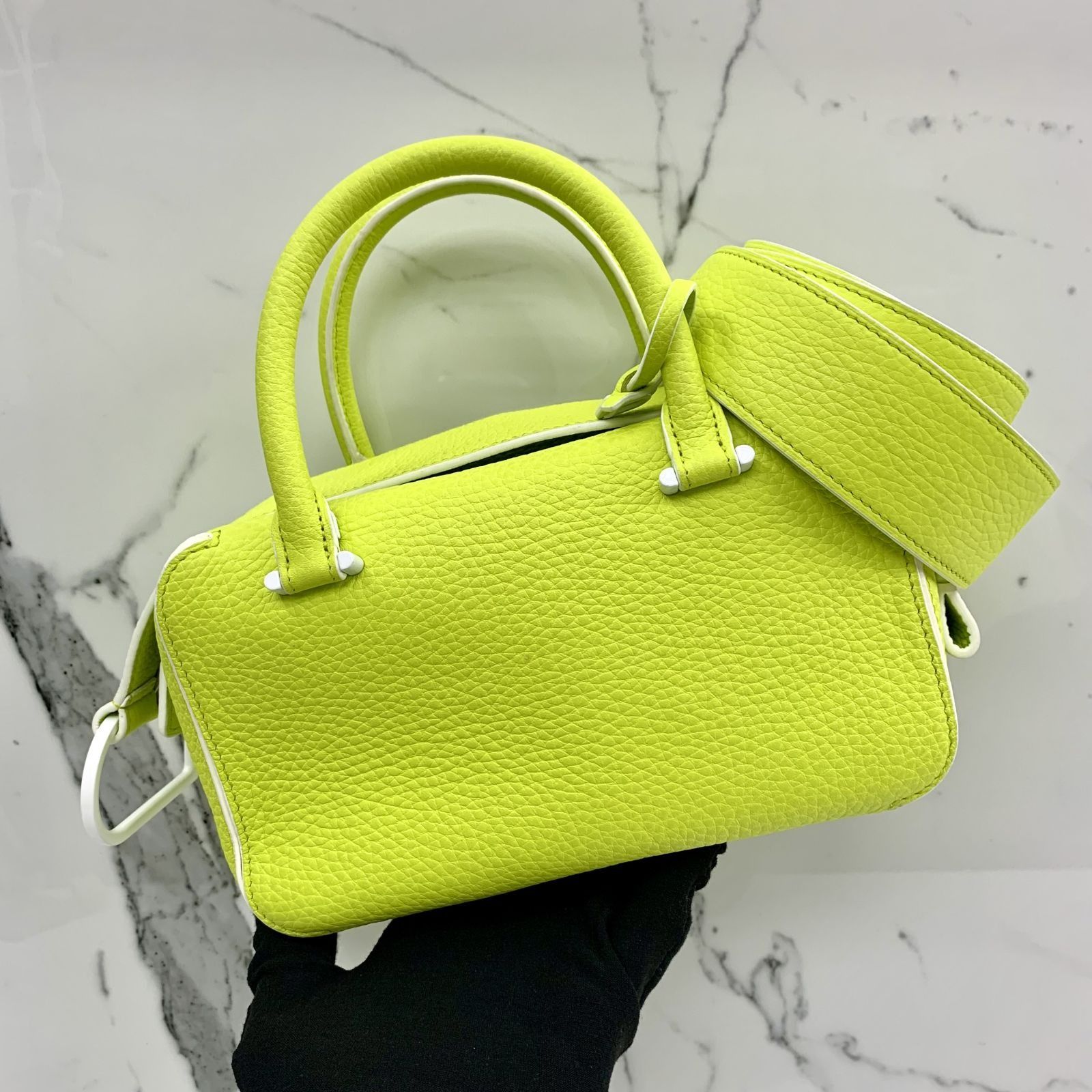 DELVAUX NEON GREEN MINI COOL BOX SHOULDER BAG 247016753 Luxury Bags Wallets on Carousell