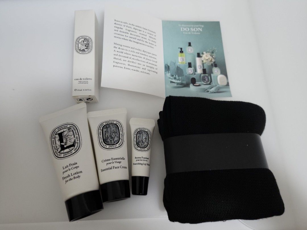 Sac Diptyque Paris Qatar Airways - Trousse De Toilette Noire - Occasion