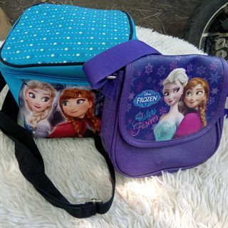 Disney Frozen Lunch bag and sling bag(as pack)