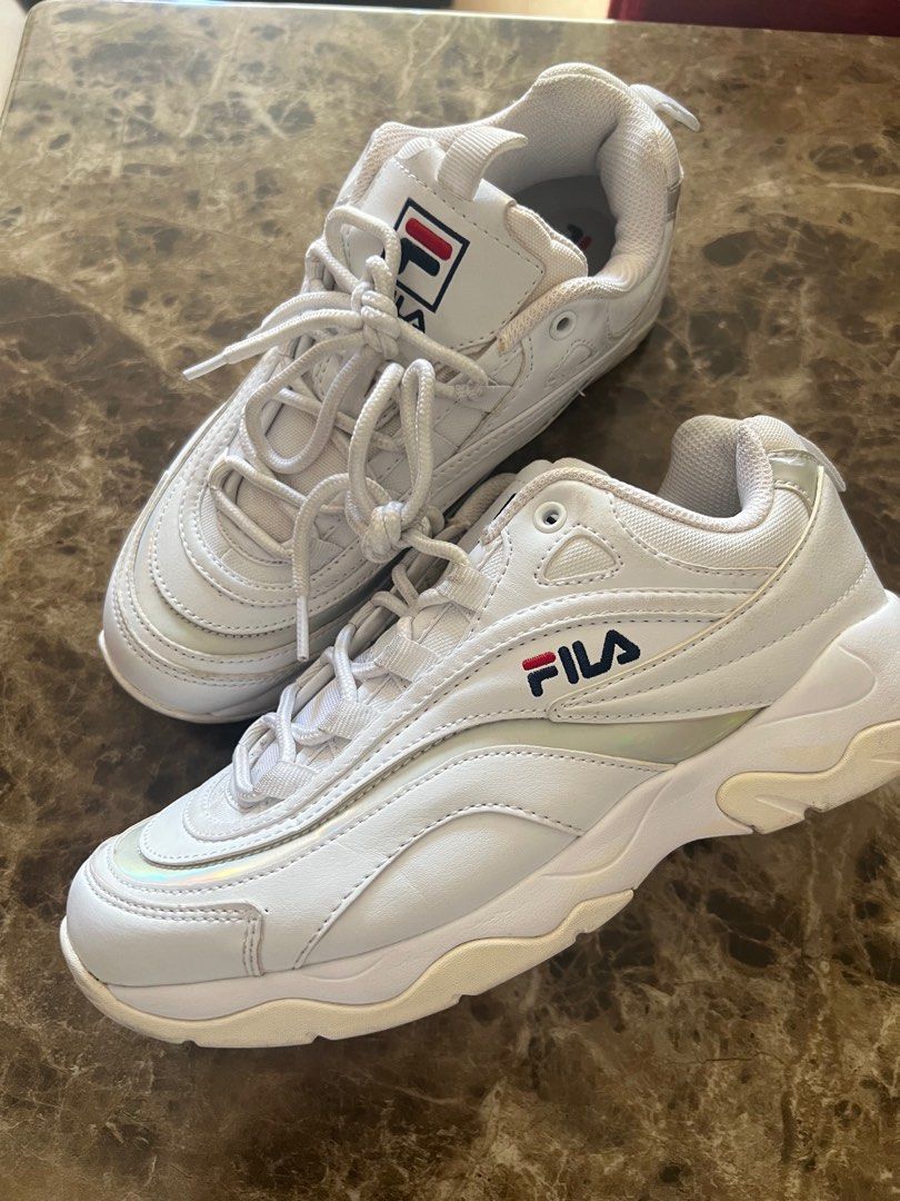 Fila holographic shoes Women s Fashion Footwear Sneakers on Carousell