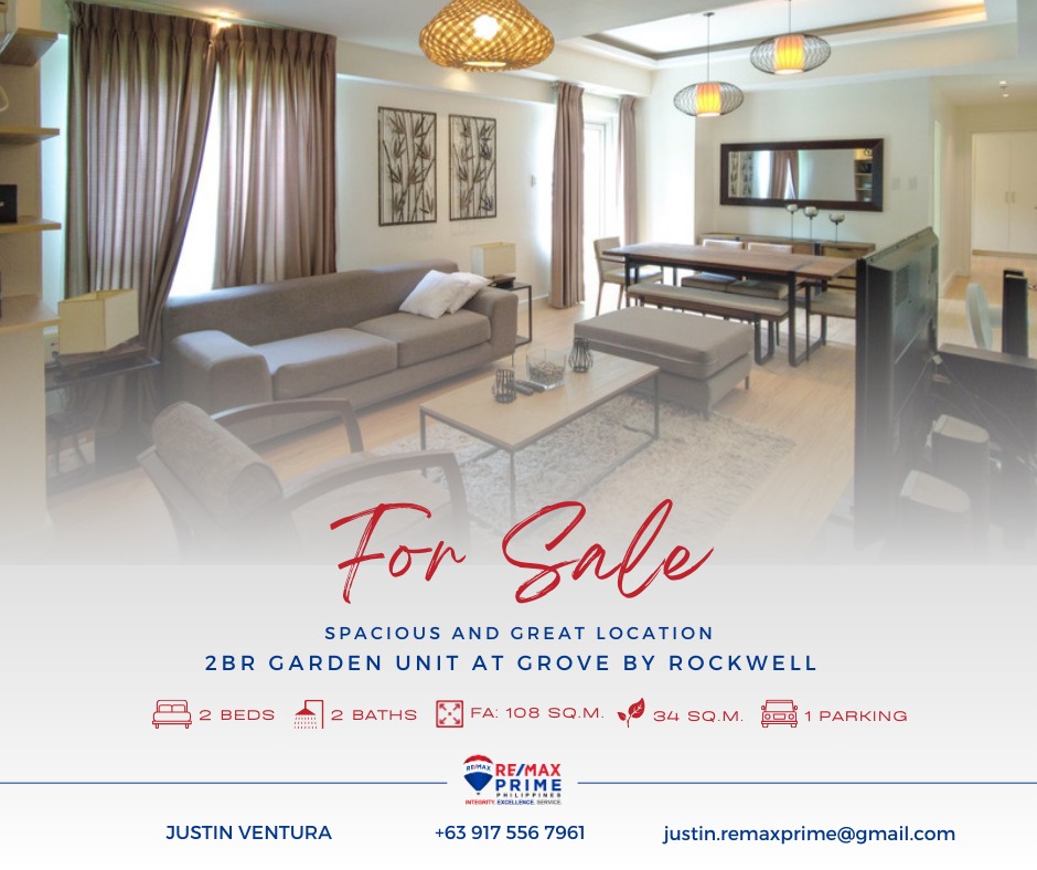 Curated visual reference: Luxury Condo Garden Units Reference: Rare 2Br Garden Unit The Grove By Rockwell Pasig City