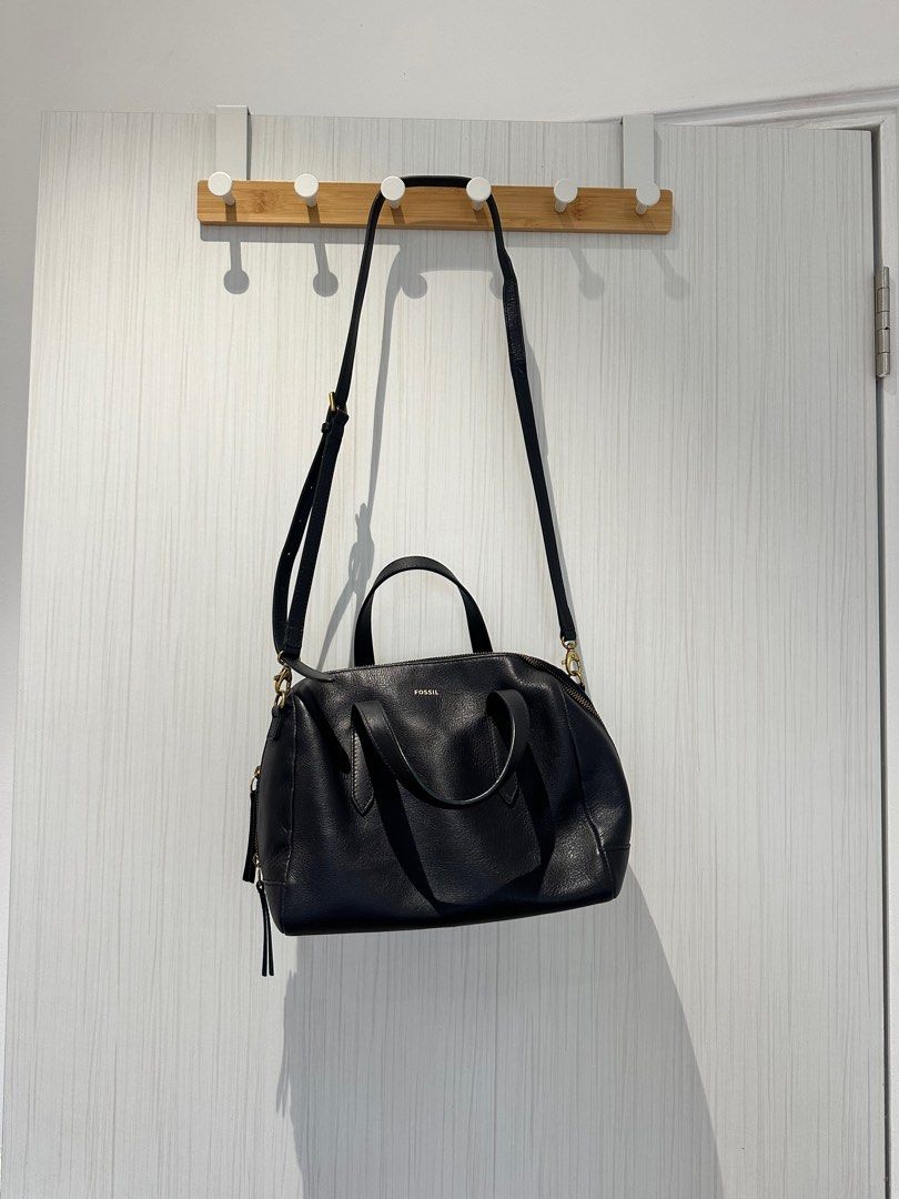 Fossil Sydney Satchel Midnight Navy