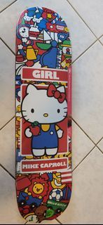 Girl X Hello Kitty 35th Anniversary Mike Caroll 8.0 Skateboard Deck