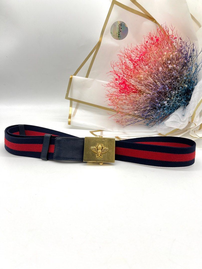 Gucci web bee belt shop