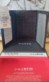 guess mens trifold wallet