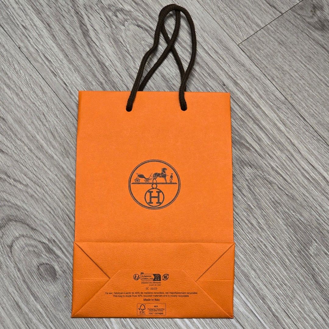 Hermes Paper Bag Sac Emballage Hermes Hermès Authentic Hermes - Main Image