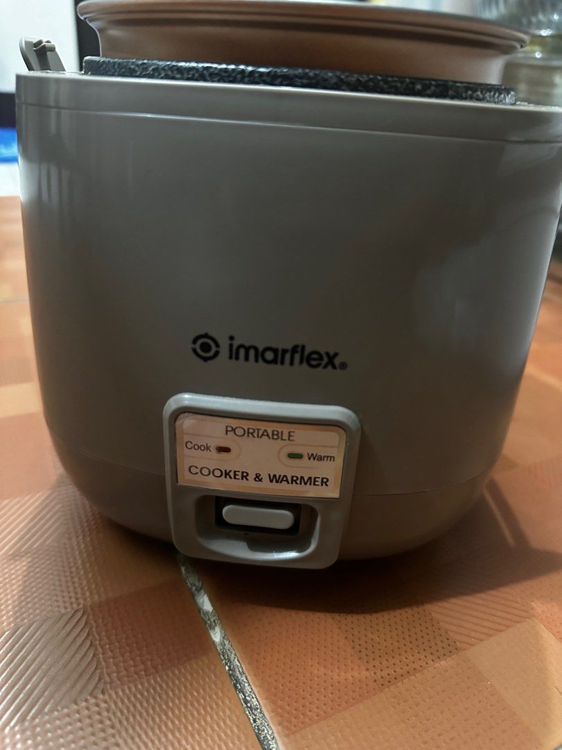 Imarflex Rice Cooker (Category: Other Kitchen Appliances) located in Manila. Submitted by jrmybart (Listing ID 1300496265, Image 3). Description: Imarflex Mini Rice Cooker - SRP is PHP 1500 - 3 cups - Non stick - Super light scratches (no effect - still 100% non stick) - Energy saver - Quick cook and non spill - Portable.