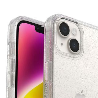IPhone 13 Clear Glitter Typo Case