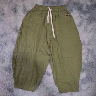 Japanese style CX coofandy army green drawstring Wide Fit balloon Pants