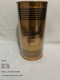 Jean Paul Gaultier Le Male Elixir 10ml Decant