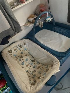 Joie Commuter Change & Snooze Travel Cot - (Baby Crib with Diaper Changer and Snoozer)
