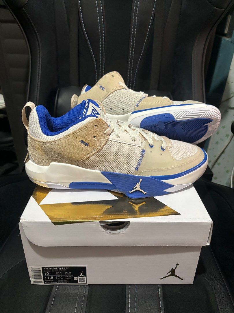 Jordan One Take 5 Game Royal (Category: Sneakers) located in Makati City. Submitted by evrlg (Listing ID 1300461049, Image 2). Description: For sale only Jordan One Take 5 PF ‘Game Royal’ Brand new. Local Release Size 10us Selling it for Php 3,700 only (below srp!) Makati area or shipping.