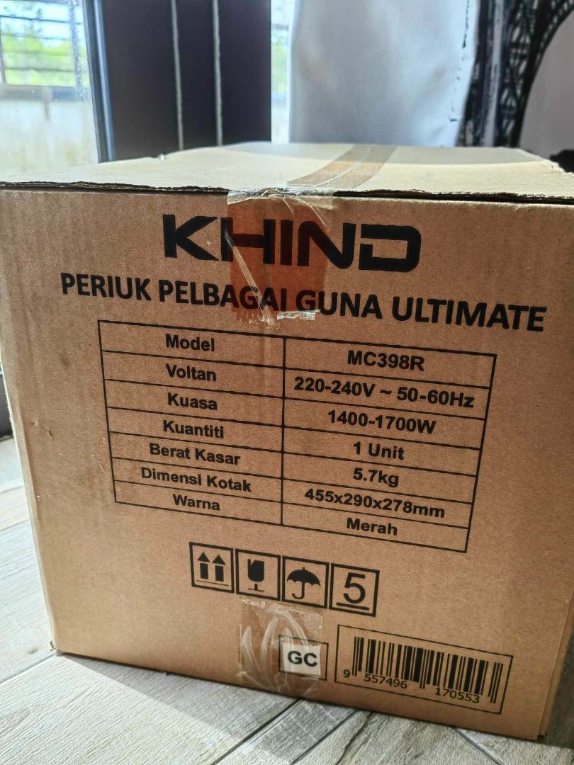 Khind MC398R Ultimate Multi Hot Plate Multi Cooker