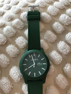 Lacoste green watch for men