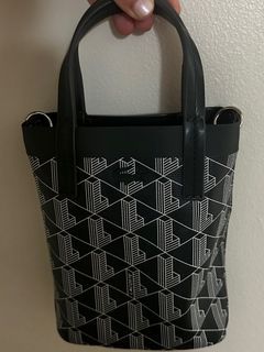 Lacoste Monogram Nylon Shoulder Bag