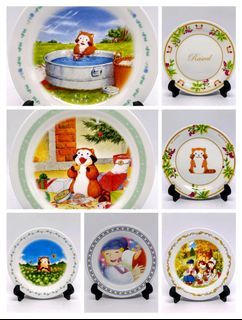 Limited Collectibles Japan Animé Display Plate Rascal the Racoon and Dog of Flanders 120 Each
