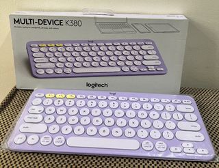 Logitech K380 Multi-Device Bluetooth Keyboard (Lavender)