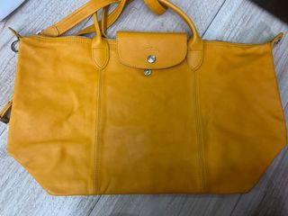 Longchamp Yellow Leather Bag