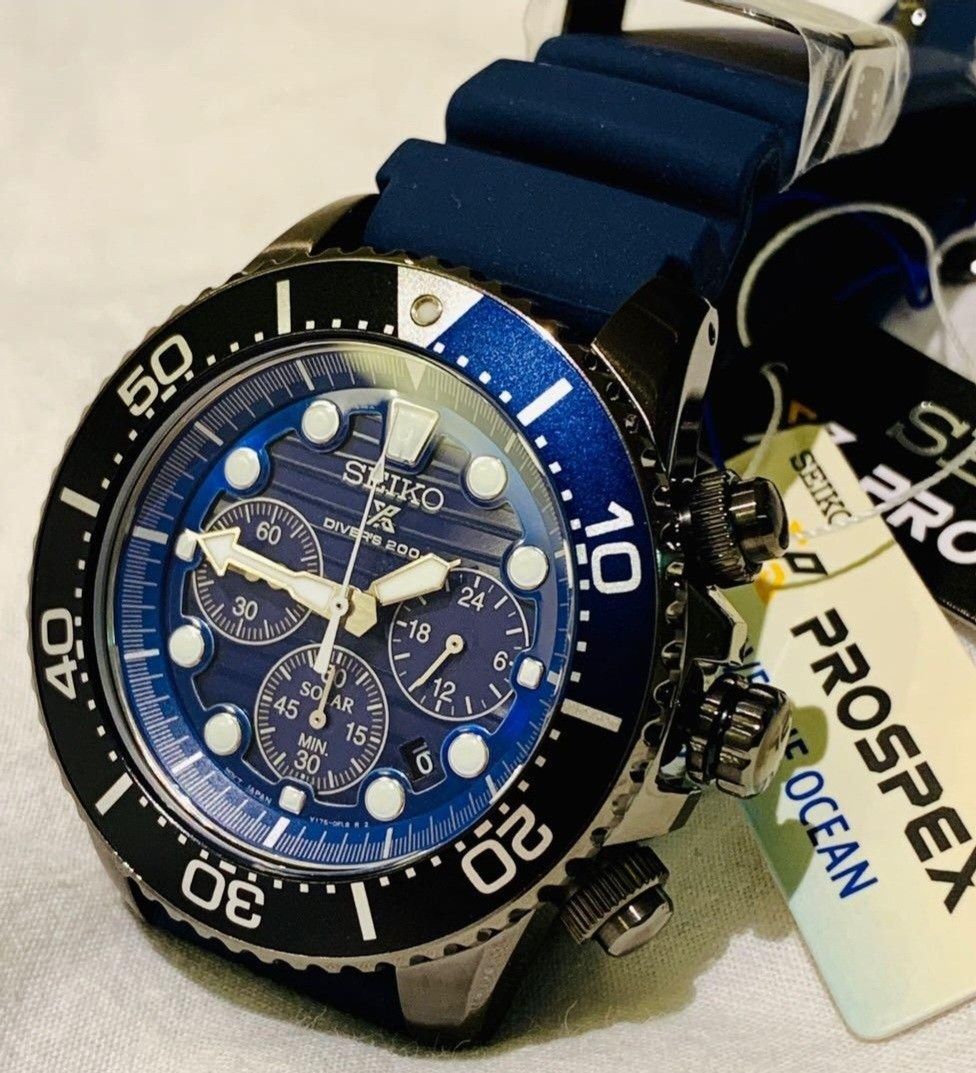 Lowest Price SEIKO PROSPEX SPECIAL EDITION Men s SSC701 Chronograph Blue Dial Silicone Strap Watch ssc701 ssc701 ssc701p1 Birthday gift birthday