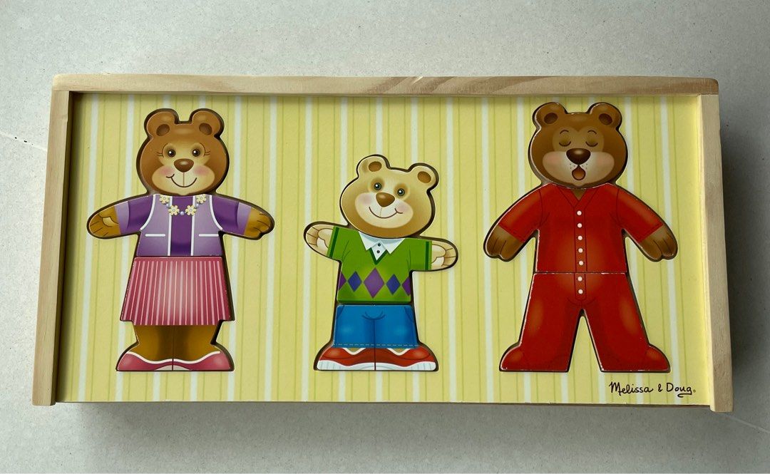 Melissa and doug bear family dress up store