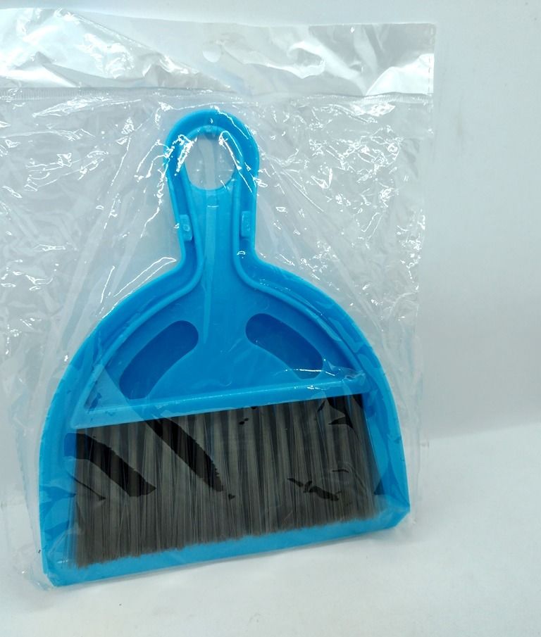 Mini Broom & Dustpan (Category: Cleaning Tools & Supplies) located in Quezon City. Submitted by mondy_mond (Listing ID 1300542762, Image 2). Description: Reason For Selling (RFS): Overstock, de-cluttering This Mini Broom & Dustpan... *Great for dusting & sweeping clutters, trash off worktable *With snap-on groove to store broom (see image #4) *Space-saving, lightweight, slim-type *Unbreakable plastic material *Strong bristles *With hole for hangi