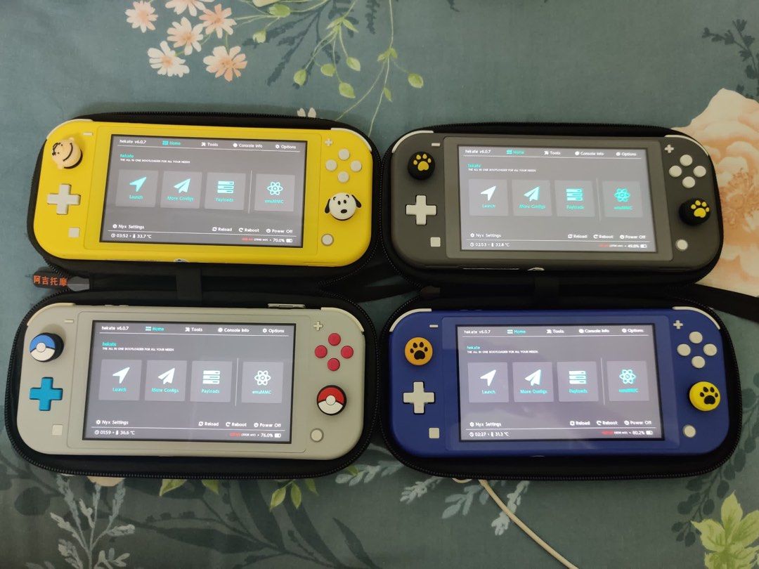 Mod Hack switch Lite (Category: Nintendo) located in Singapore. Submitted by cashorcookies (Listing ID 1300586002, Image 1). Description: Selling modded pre-own switch lite (no mod service) Upgradable SD card by just copy and paste. Console with charger set Available stocks : None at the moment, check back or PM me Free thumsticks while stock last, cases available too. All sales are none refundable. Specs : Dual Boot Option, able to go online to 