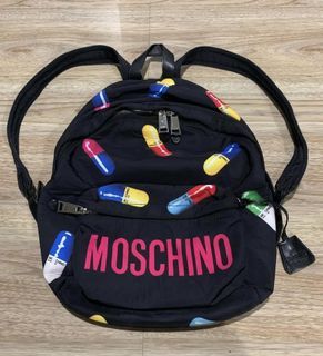 Moschino pill print backpack