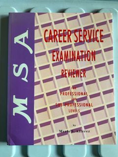 MSA Career Service Examination Reviewer
