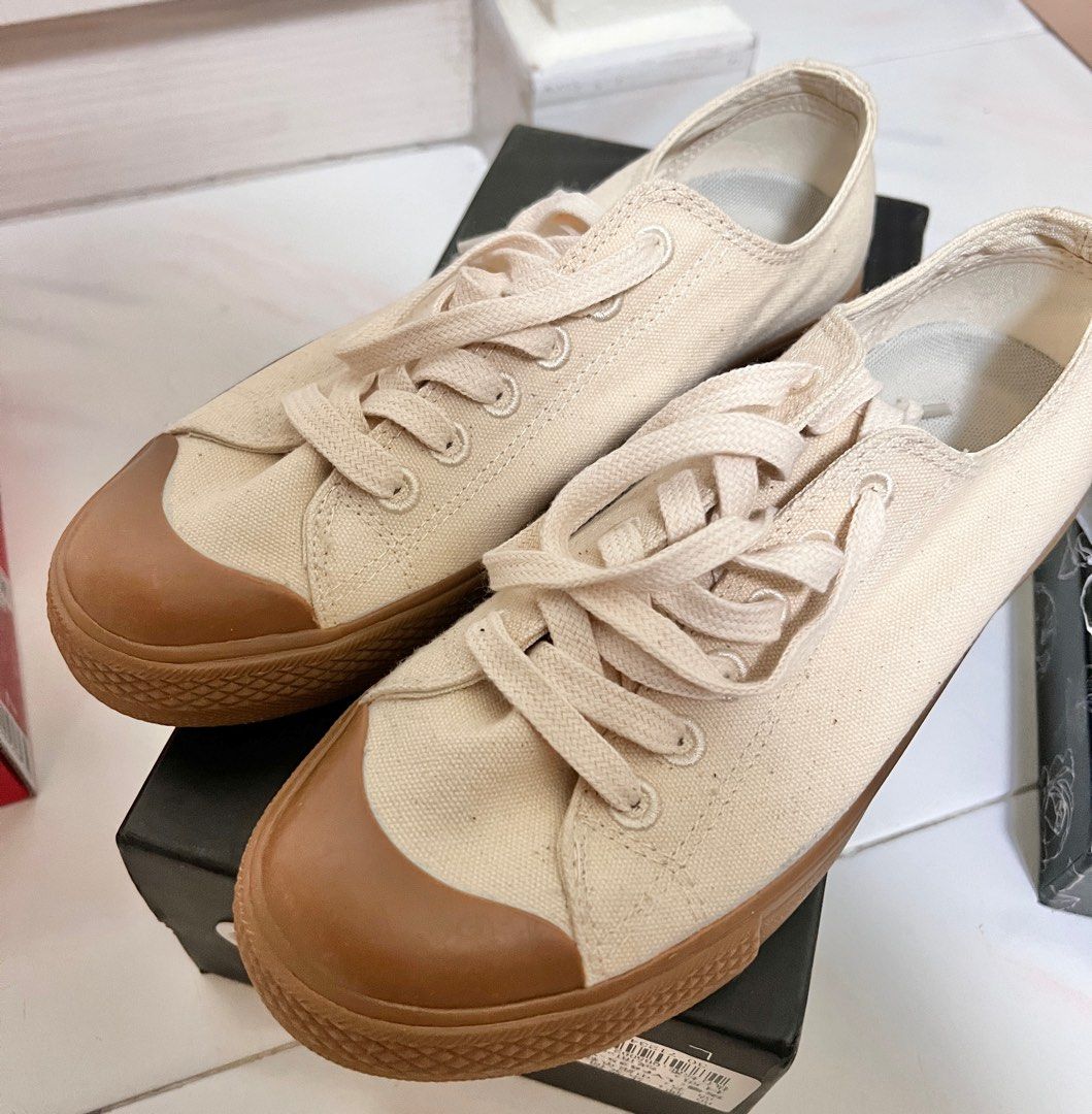 Muji canvas sneakers discount
