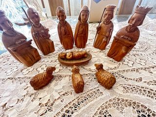 Nativity wooden carvings