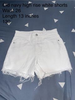 Old navy high rise white shorts