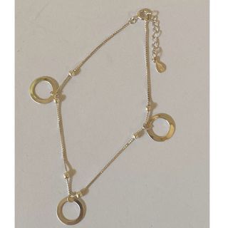 ***ON SALE*** Sterling Silver Anklet With Ring Charm
