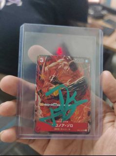 One Piece TCG Roronoa Zoro OP01-025 Mini Card - Signed by Mackenyu
