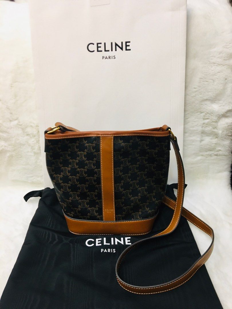 *ONHAND!* Celine Paris Small Bucket Triomphe Sling Bag (Category: Cross-body Bags) located in Makati City. Submitted by sexytrishy2021 (Listing ID 1300572728, Image 1). Description: .