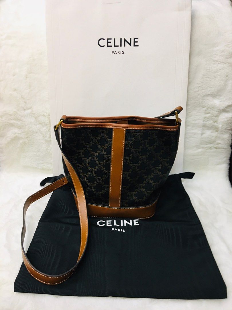 *ONHAND!* Celine Paris Small Bucket Triomphe Sling Bag (Category: Cross-body Bags) located in Makati City. Submitted by sexytrishy2021 (Listing ID 1300572728, Image 3). Description: .