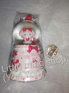 Original Sanrio 2023 My Melody Pink Snow Globe Year Small