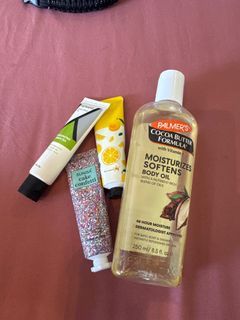 Palmers body oil and handcreams