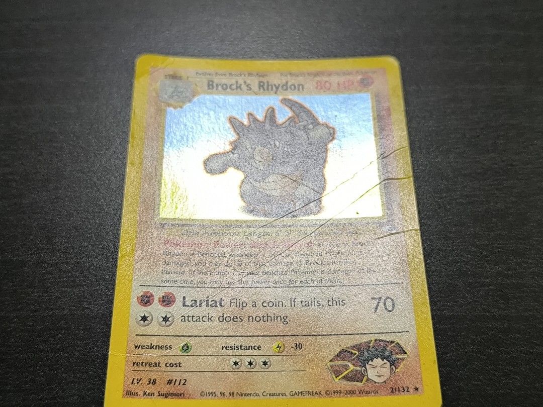 brock's rhydon pokemon card value Brock's Rhyhorn (22) - Gym Heroes