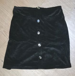Preloved Plus Size Black Skirt