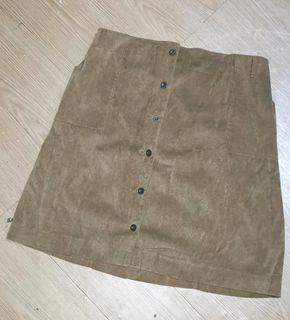 Preloved Plus Size Corduroy Skirt