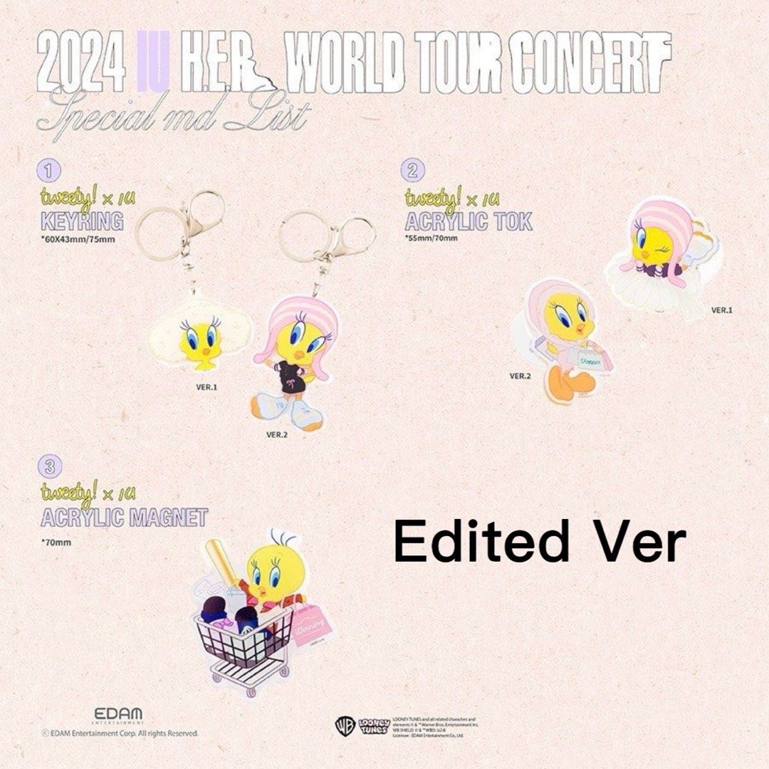 IU Tweety グリップトック　2024 IU H.E.R コンサート IU Tweety グリップトック2024 IU H.E.R コンサート