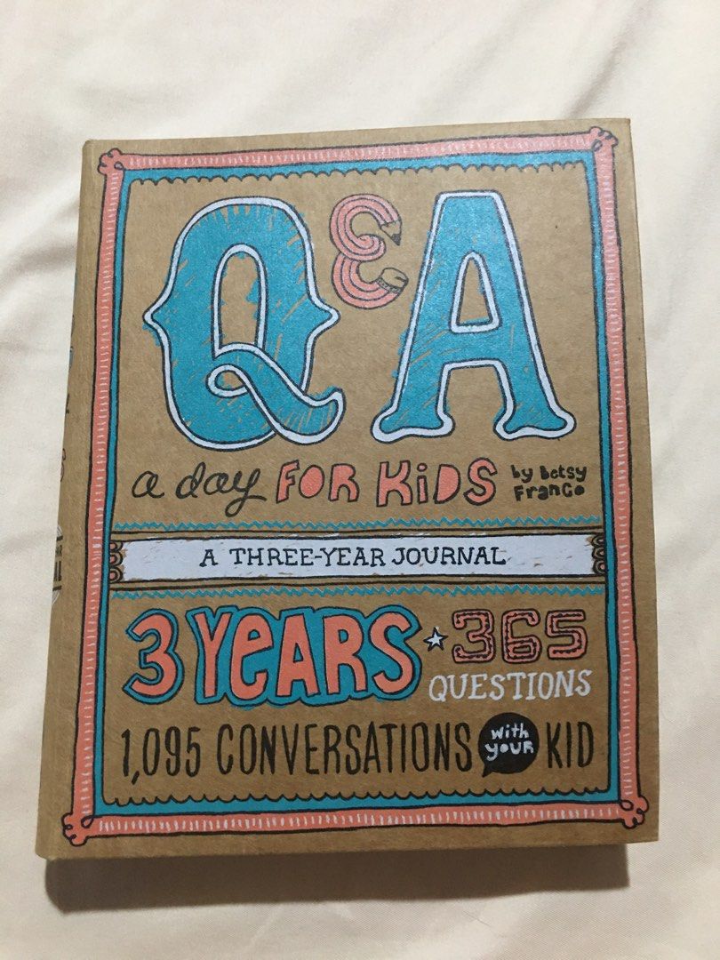 Q&A A Day For kids - A Three Year Journal (Category: Children's Books) located in Cavite. Submitted by hellomiming (Listing ID 1300516591, Image 1). Description: Never used - Q&A A Day For kids - A Three Year Journal ▪️Never used. Just stored only. ✅LAST PRICE POSTED. FIRM ON PRICE POSTED! Please do not offer or ask for lower prices anymore. Transactions via Sh0pe3 only (Courier:J&T Express) 📍Shipping from Dasmariñas, Cavite ❌Strictly No Meet up