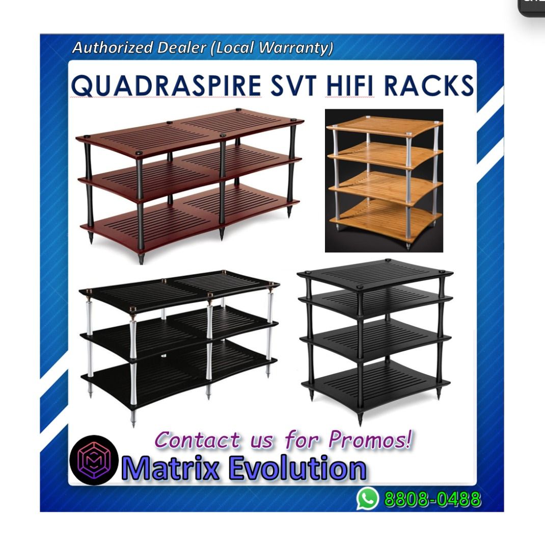 Quadraspire SVT Hifi Racks, Audio, Other Audio Equipment on Carousell