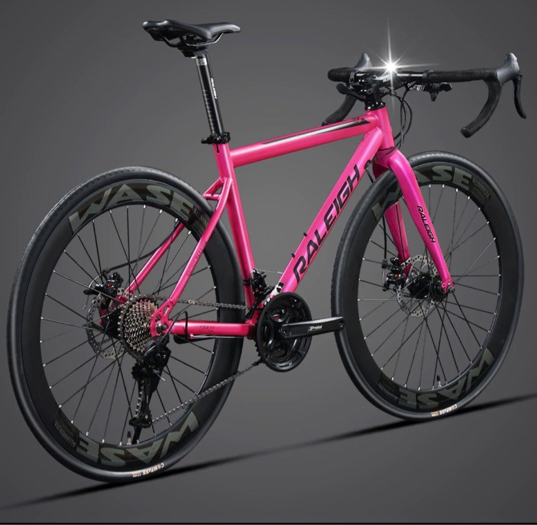 Raleigh entry aluminium hybrid straight bar or dropbar road bike 24 27 30speed LTWOO groupsets Sports Equipment Bicycles Parts Bicycles on Carousell