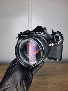 Rare 1980 Pentax ME Super with date back, SMC Pentax f1.4 50mm lens and External Flash